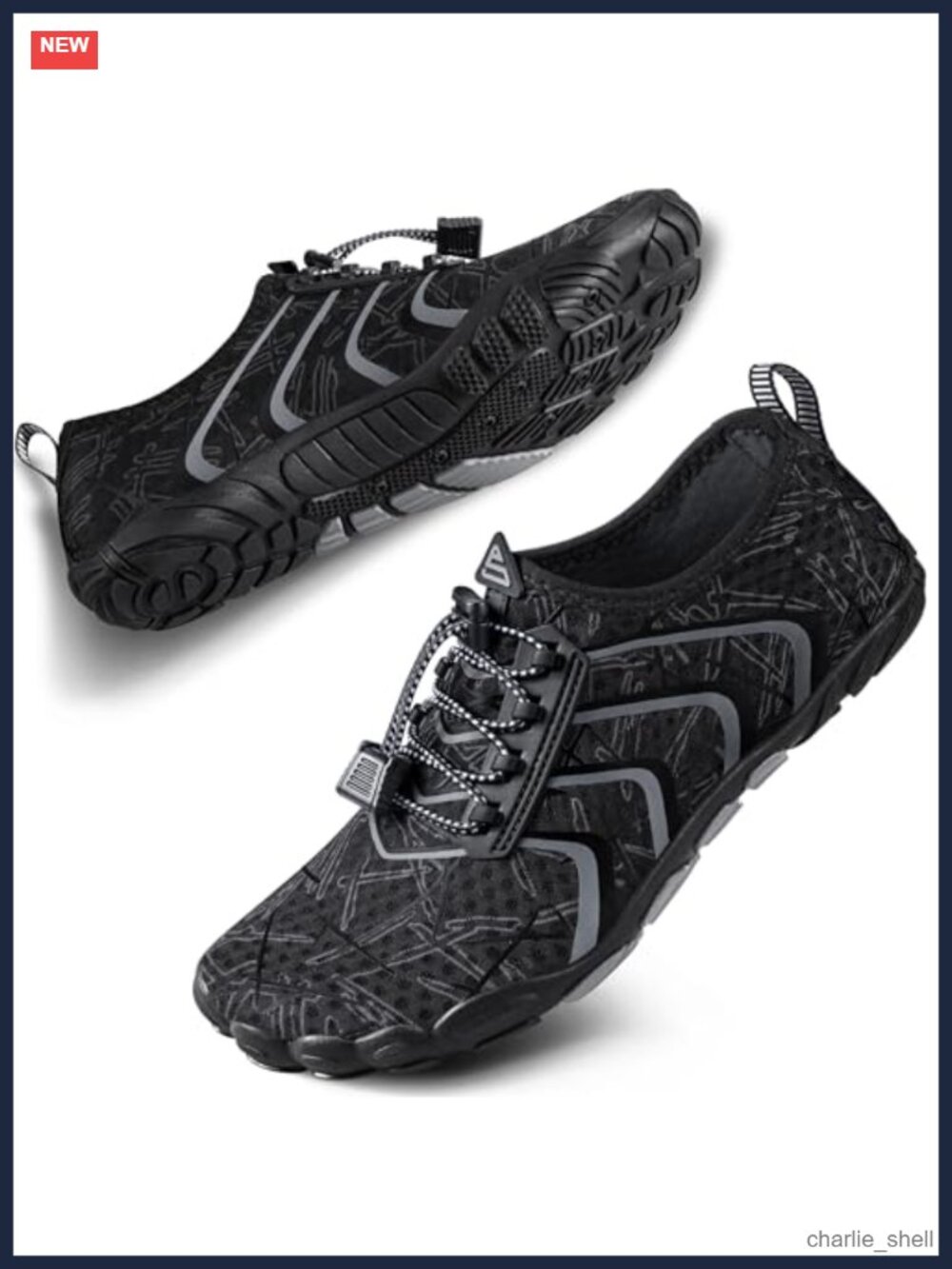 SEEKWAY Water Shoes Quick-Dry Aqua Sock Spandex Beach Swim Hiking